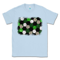 Dusty Blue Soccer leopard glitter background Classic Tee - HowdyJamesFarm
