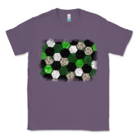 Lavender Soccer leopard glitter background Classic Tee - HowdyJamesFarm