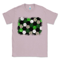 Lilac Soccer leopard glitter background Classic Tee - HowdyJamesFarm