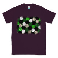 Plum Soccer leopard glitter background Classic Tee - HowdyJamesFarm