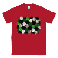 Red Soccer leopard glitter background Classic Tee - HowdyJamesFarm