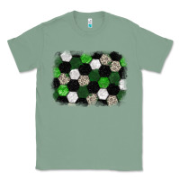 Sage Soccer leopard glitter background Classic Tee - HowdyJamesFarm