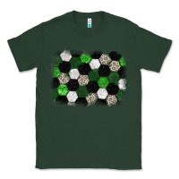 Sports Green Soccer leopard glitter background Classic Tee - HowdyJamesFarm