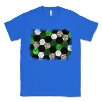 True Royal Soccer leopard glitter background Classic Tee - HowdyJamesFarm