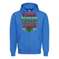 True Royal thick thighs christmas vibes Zipper Hoodie - BarkalooDesign