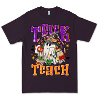 Plum Trick or teach Halloween Premium Tee - NancyCooperArtShop