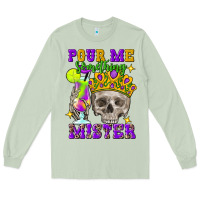 Matcha Skull pour me something mister Long Sleeve Tee - FaDigitalArtStudio