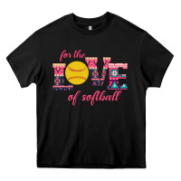 Black For The Love Of Softball Heavy Core Tee - Bettercallsaul