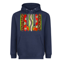 Navy race brushstrokes Heavyweight Hoodie - AdoDesignShop