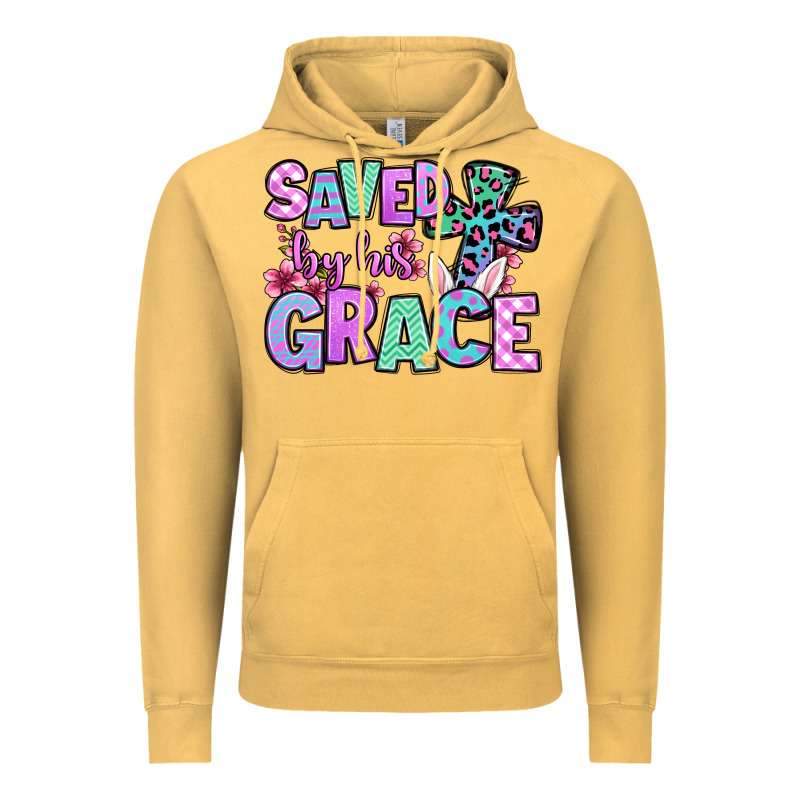Easter Day Saved By His Grace Vintage Hoodie by OliviaCreatesArt | Teevron