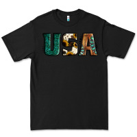 Black usa basic bold font western Premium Tee - Jasminsmagicworld