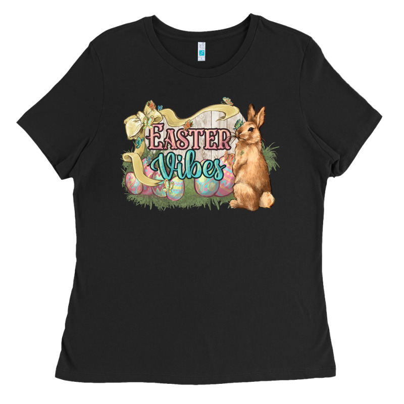 Easter Vibes Easter Day Ladies Tee by HowdyJamesFarm | Teevron