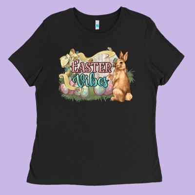 Easter Vibes Easter Day Ladies Tee Designed By Howdyjamesfarm