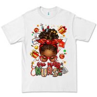 White one merry nurse afro messy bun Premium Tee - texasbilliewilder