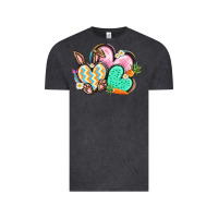 Vintage Black Easter heart Easter Day Vintage Tee - CowGirlArtShop
