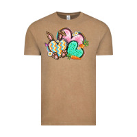 Vintage Coffee Easter heart Easter Day Vintage Tee - CowGirlArtShop