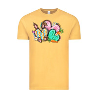 Vintage Mustard Easter heart Easter Day Vintage Tee - CowGirlArtShop