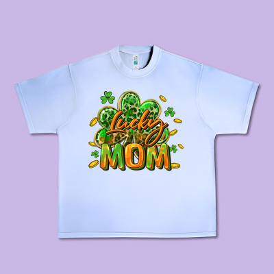 Lucky Mom  St. Patrick's Day Urban Heavy Tee Designed By Cowgirlartshop