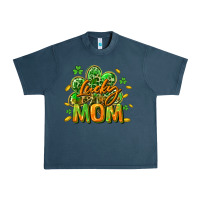 Midnight Navy Lucky Mom  St. Patrick's Day Urban Heavy Tee - CowGirlArtShop
