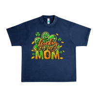 Navy Lucky Mom  St. Patrick's Day Urban Heavy Tee - CowGirlArtShop