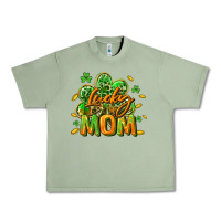 Oil Green Lucky Mom  St. Patrick's Day Urban Heavy Tee - CowGirlArtShop