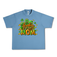 Pebble Blue Lucky Mom  St. Patrick's Day Urban Heavy Tee - CowGirlArtShop