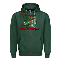 Sports Green christmas time in new york Zipper Hoodie - BarkalooDesign