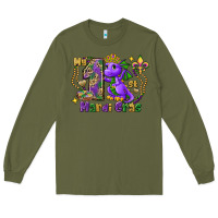 Army Green Dragon my first Mardi Gras Long Sleeve Tee - FaDigitalArtStudio