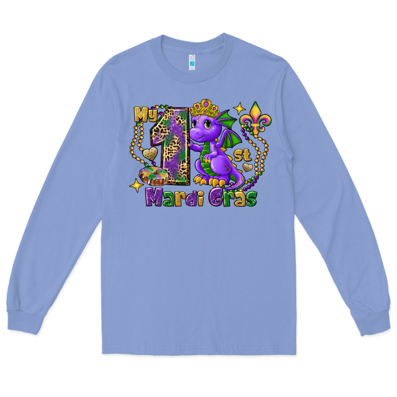 Dragon My First Mardi Gras Long Sleeve Tee by FaDigitalArtStudio | Teevron