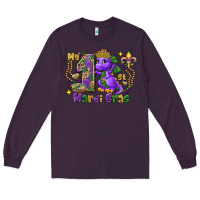 Plum Dragon my first Mardi Gras Long Sleeve Tee - FaDigitalArtStudio