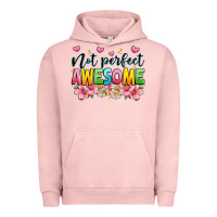 Pigment Salmon not perfect awesome Urban Hoodie - JahusDesignShop