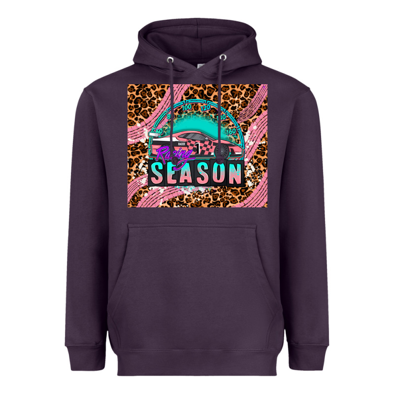 Pink Racing Car Heavyweight Hoodie by AdoDesignShop | Teevron