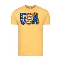 Vintage Mustard usa western font Vintage Tee - Jasminsmagicworld