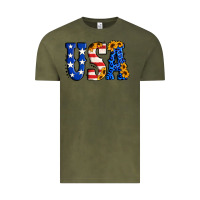 Vintage Olive usa western font Vintage Tee - Jasminsmagicworld