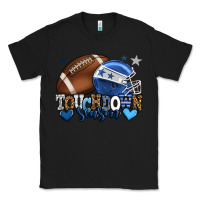 Black Touchdown season American Football blue team color Classic Tee - HowdyJamesFarm