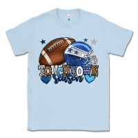 Dusty Blue Touchdown season American Football blue team color Classic Tee - HowdyJamesFarm