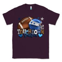 Plum Touchdown season American Football blue team color Classic Tee - HowdyJamesFarm