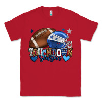 Red Touchdown season American Football blue team color Classic Tee - HowdyJamesFarm