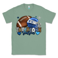 Sage Touchdown season American Football blue team color Classic Tee - HowdyJamesFarm