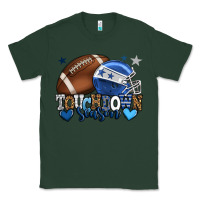 Sports Green Touchdown season American Football blue team color Classic Tee - HowdyJamesFarm