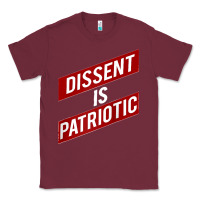 Burgundy DISSENT IS PATRIOTIC Political Meme Raglan Baseball Tee Classic Tee - maiPhamDesign