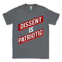 Charcoal Heather DISSENT IS PATRIOTIC Political Meme Raglan Baseball Tee Classic Tee - maiPhamDesign