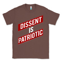 Chestnut DISSENT IS PATRIOTIC Political Meme Raglan Baseball Tee Classic Tee - maiPhamDesign