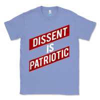 Colony Blue DISSENT IS PATRIOTIC Political Meme Raglan Baseball Tee Classic Tee - maiPhamDesign