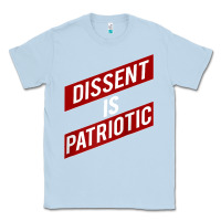 Dusty Blue DISSENT IS PATRIOTIC Political Meme Raglan Baseball Tee Classic Tee - maiPhamDesign
