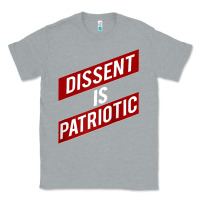 Heather Grey DISSENT IS PATRIOTIC Political Meme Raglan Baseball Tee Classic Tee - maiPhamDesign