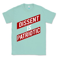 Seafoam DISSENT IS PATRIOTIC Political Meme Raglan Baseball Tee Classic Tee - maiPhamDesign