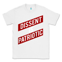 White DISSENT IS PATRIOTIC Political Meme Raglan Baseball Tee Classic Tee - maiPhamDesign