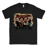 Black the boys of fall leopard pattern bleached halloween murder t shirt Classic Tee - maiPhamDesign
