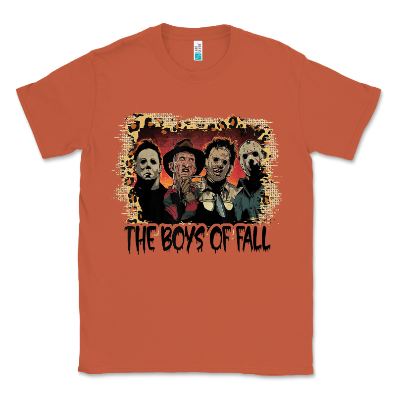 The Boys Of Fall Leopard Pattern Bleached Halloween Murder T Shirt Classic Tee by maiPhamDesign | Teevron